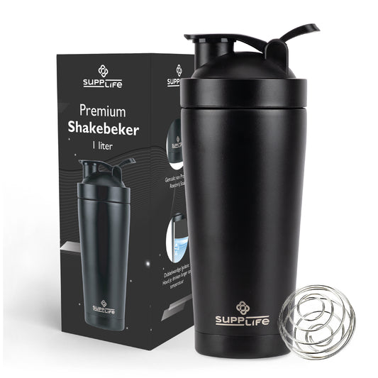 Supplife RVS Shakebeker met Bal - 750 ml